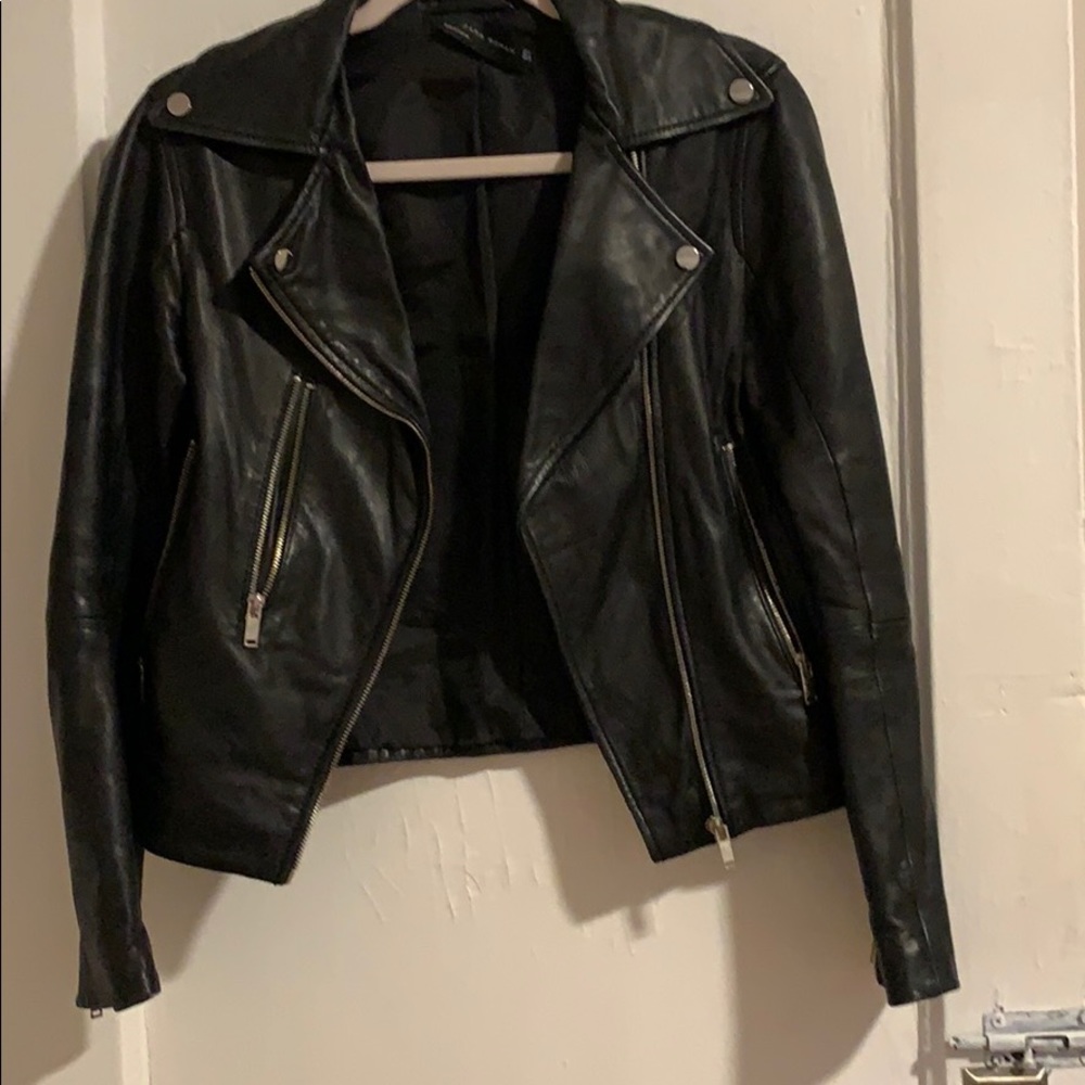 Zara Leather jacket decent condition